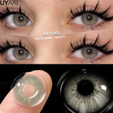 Yeknu  New Fashion Color Contact Lenses for Eyes Green Colorful Makeup High level of comfort Yearly 2pcs/pair