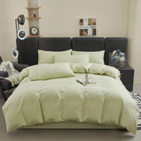 Yeknu  Polyester cotton duvet cover with pillowcase cozy couple luxury bedding set quilt cover single double bed queen king size