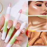 Yeknu Pearlescent White Highlighter Pen Pearlescent Lying Silkworm Pencil Waterproof Long-lasting Brightening Eyes Corner Face Makeup