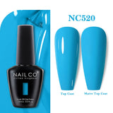 Yeknu  15ml Orange Color Nail Gel Polish Semi Permanent Red Pink Gellack Nail Art Salon Soak Off UV LED Glitter Nail Gel Varnish
