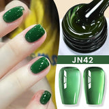 Yeknu  10ml Jelly Nude Gel Nail Polish Crystal Translucent Coffee Soak Off Semi-Permanent Varnish Base Top Coat Manicure