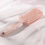 Yeknu  Pink Hair Scalp Massage Combs Hair Brush Anti-static Wet Dry Curly Detangler Hairbrush Salon Hair Styling Tool for Women Men New
