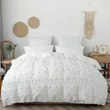Yeknu Crafts Furball King Size Bedding Set Queen Size Double Duvet Cover Set 200x200 High Quality Tufted Quilt Cover and Pillow Cases