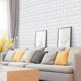 Yeknu  70cmx10m Self-adhesive Wallpaper Decoration Antique Foam Brick Wallpaper Living Room Bedroom Waterproof 3D Wall Sticker