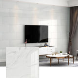 Yeknu  20pcs Imitation Marble Ceramic Tiles Self-Adhesive Wall Stickers Waterproof Background Floor Wallpaper Brick Papers Home Decor