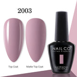 Yeknu  15ml Gel Nail Polish LED Semi-permanent Summer Varnish UV Vernis Blue Color Enamels For Nails Gellak Top Coat Base Polish
