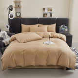 Yeknu  Polyester cotton duvet cover with pillowcase cozy couple luxury bedding set quilt cover single double bed queen king size