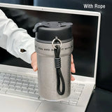 Yeknu  550ml Fashion Stainless Steel 316 Coffee Mug With Straw High Quality Leak-Proof Car Thermal Flask Large Capacity Travel Tumbler