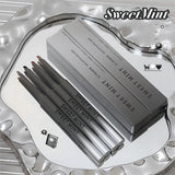 Yeknu  Silky Long-lasting Eye Liner Pencil  Eyeliner Pen Natural Matte Wine Red Eyeliner Easy To Color Waterproof Eye Make Up Cosmetics