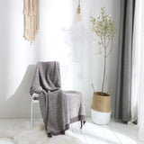 Yeknu  Autumn Winter New Cozy Home Decor Knitted Blanket Autumn Winter Soft Home Knitted Wool Blanket Comfortable Sofa Blanket