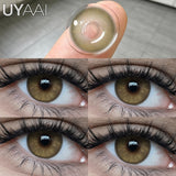 Yeknu  New 1 Pair Colorful Contact Lenses for Eyes Fashion Natura Gray Eye Contacts Blue Eye Lenses Green Lenses Yearly