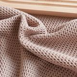 Yeknu  Cotton Honeycomb Towel Blanket 100 Cotton Lightweight Multi Purpose Single Double Bed Summer Comforter Nap Gift Use