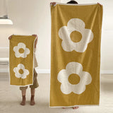 Yeknu Flower Pure Cotton Towel Soft Combed Yard Face Towel Super Absorbent Adult Bathroom Household BeachTowels Kind-skin Kids Towels