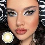 1 Pair Colored Contact Lenses Natural Yearly Lenses Brown Contact Lenses High Quality Natural Lenses for Makeup Lens