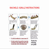 Hip Hop Single Vertical Bar Zircon Teeth Grillz Y2K Vintage CZ Stone Tooth Caps For Women Men Jewelry Dental Grills
