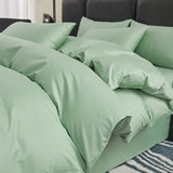 Yeknu  Polyester cotton duvet cover with pillowcase cozy couple luxury bedding set quilt cover single double bed queen king size