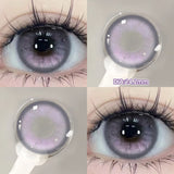 Yeknu  2PCS Halloween Myopia Contact Lenses Cosplay Colored Contact Lenses Prescription Lens Natural Pupils Eye Color Lenses