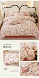 Yeknu Spring and summer pure cotton small fresh four-piece set, bedding sheet quilt cover, cotton student dormitory three-piece set