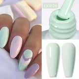Yeknu  10ml Reinforcement Gel Nail Polish Self-leveling Gel Construction Gel Thick Base Gel Hard Painting Gel Varnishes