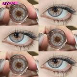 Yeknu  [Free Gift] Color Contact Lenses for Eyes Brown Fashion Lenses Blue Color Eye Lenses Discounts Purple Y2K Lenses Colorcon