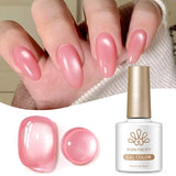 Yeknu  10ml Pink Garden Cat Magnetic Gel Nail Polish Glass Bead Soak Off Semi Permanent UV Gel Varnish Nail Art Supplies