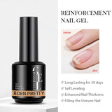 Yeknu  Rubber Base Gel Nail Polish Pink White Base Gel Top Coat Jelly Semi Transparen French Soak Off UV Nail Art Varnish