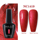 Yeknu  15ml Orange Color Nail Gel Polish Semi Permanent Red Pink Gellack Nail Art Salon Soak Off UV LED Glitter Nail Gel Varnish