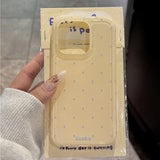Yeknu Luxury Ins Candy Color Polka Dot Phone Case for iPhone 12 13 14 15 16 Pro Max 16Pro Wave Point Soft Silicone Ultra Slim Cover