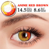 Yeknu  1 Pair Cosmetic Color Lens Korea Cosplay Big Eyes Contact Lens Diameter Large Pink Lens