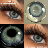 Yeknu  1Pair Blue Contact Lenses Green Eye Contacts Gray Beautiful Pupils Brown Lenses Yearly Cosmetic Colored Contact Lenses