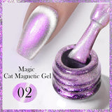 Yeknu  Gold Reflective Moonlight Gel Nail Polish Cat Magnetic Aurora Spar Glitter Semi-Permanant Varnish Nail Art Magnetic