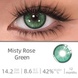 Yeknu  Love Story series Multiple colors Natural soft Contact lenses Blue Lenses Green Pupils Lens Yearly Cosmetic
