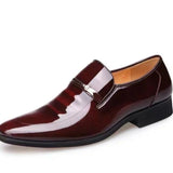 Yeknu  Luxury Business Shoes Men Breathable Patent  Formal Shoes Plus Size Man Office Wedding Flats Male Black