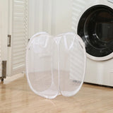 Yeknu  Collapsible Pop-up Mesh Laundry Basket Portable Clothes Hamper for Easy Washing and Storage of Dirty Clothes Socks Toys Sundries