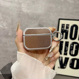 Yeknu  Suitable for high-end plated headphone protective case, stylish geometric pattern shock-absorbing cover, with mountain buckle