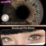 Yeknu  Natural Brown Big Eyes Color Contact Lenses for Eyes Blue Beauty Natural Pupils Style Lens Contacts Fast Shipping Yearly