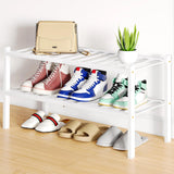 Yeknu  Olanly Durable Bamboo Shoe Organizer For Closet Sturdy Easy Assembly Shoe Rack Stackable Free Standing Wooden Shoe Storage Shelf