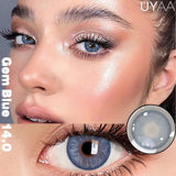 Yeknu  1Pair NEW Color Contact Lenses For Eyes Beauty Pupils Natural Pupils Brown Contact Lenses Soft Colorful Cosmetics Gray Len