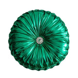 Yeknu  35cm Round Metallic Style Sofa Pillow Bay Window Futon Seat Cushion Pumpkin Seat Cushion for Couch Floor Throw Pillow