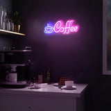 Yeknu  Coffee Neon Sign Light USB/Battery Led Neon Lamps for Bar Cafe Restaurant Party Art Wall Decor Window Hanging Night Lights