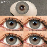 Yeknu  New 1 Pair Colorful Contact Lenses for Eyes Fashion Natura Gray Eye Contacts Blue Eye Lenses Green Lenses Yearly