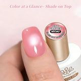 Yeknu  10ml Pink Garden Cat Magnetic Gel Nail Polish Glass Bead Soak Off Semi Permanent UV Gel Varnish Nail Art Supplies