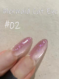 Yeknu  1-24pcs WS Summer Ice Transparents Pink Blue Glass Bead Cat Eye Gel Nail Polish 2025 New Style Nail Salon Nail Art Nail Supplies