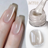 Yeknu  10ml Cat Magnetic Gel Polish High Transparency Moonlight White Effect Long-Lasting Salon Soak Off UV LED Manicure