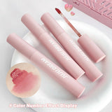 Yeknu  Crystal Velvet Lip Gloss – 6-Color Smudge-Proof Matte Lip Glaze Long-Lasting Whitening Effortless Korean Style Look