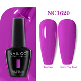 Yeknu  15ml Orange Color Nail Gel Polish Semi Permanent Red Pink Gellack Nail Art Salon Soak Off UV LED Glitter Nail Gel Varnish