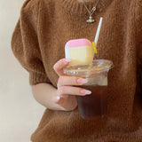 Yeknu  Small fresh Macaron contrasting stripes are suitable for airpods 4th generation noise reduction version earphone