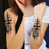 Yeknu  Sailboat Long-lasting Waterproof Temporary Tattoo Sticker, Realistic Non-reflective Fake Tattoo, for Men and Women