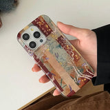 Yeknu  Aesthetic Characters Phone Case For iPhone 17 16 15 14 13 Pro Max Floral Bird Retro Shockproof Soft Back Cover