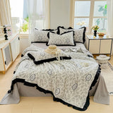 Yeknu 2025 new skin-friendly washed cotton summer quilt printing air conditioner quilt summer cool quilt machine wash single double